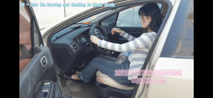 18 - Miss Yin Revving and Stalling in Black Heels