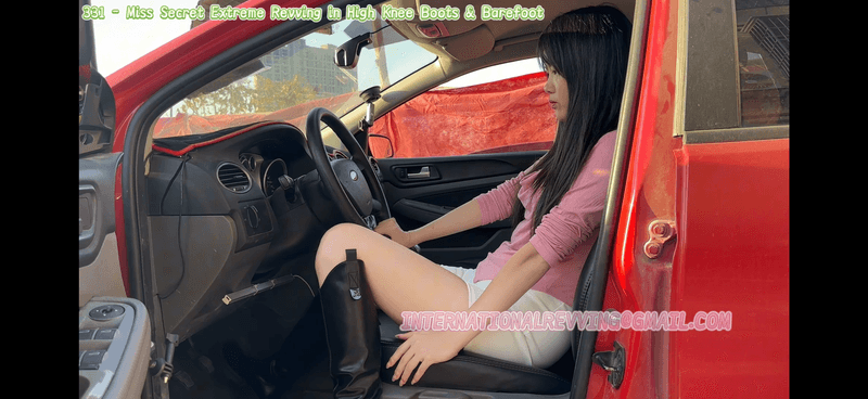 331 - Miss Secret Extreme Revving in High Knee Boots &amp; Barefoot