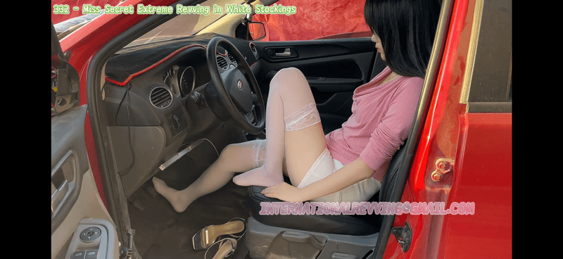332 - Miss Secret Extreme Revving in White Stockings