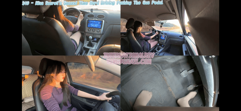 349 - Miss Secret’s Second Time Hard Driving Pushing The Gas Pedal