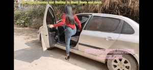 4 - Miss Nguyen Revving in Black Heels and Jeans