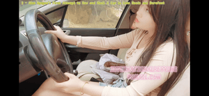 2 - Miss Nguyen’s First Attempt to Rev and Stall a Car in Cute Heels and Barefoot