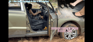 111 - Miss Little Car Stuck in Mud &amp; Hard Revving
