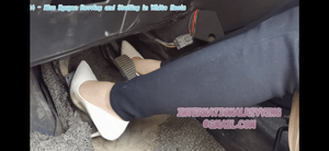 14 - Miss Nguyen Revving and Stalling in White Heels
