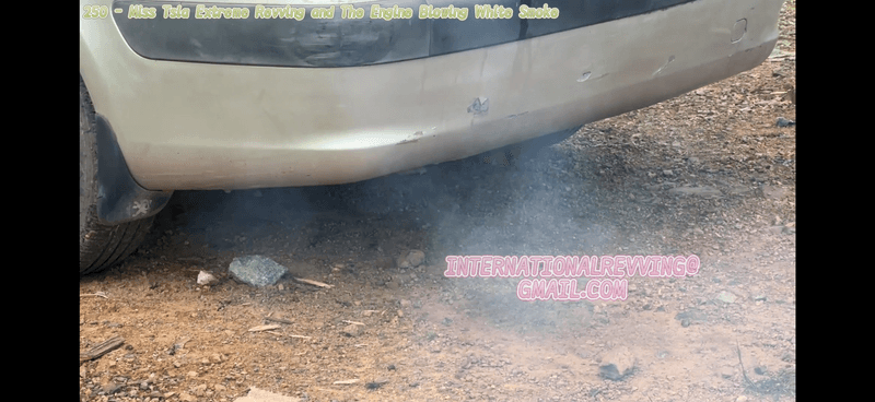 250 - Miss Tsia Extreme Revving and The Engine Blowing White Smoke