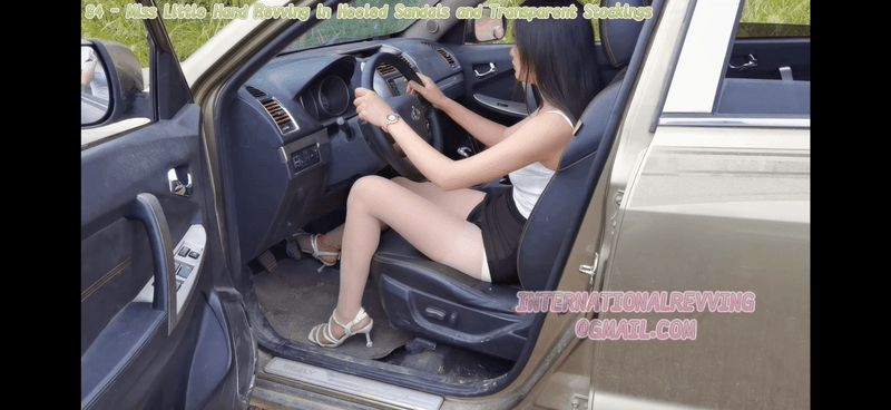 84 - Miss Little Hard Revving in Heeled Sandals and Transparent Stockings