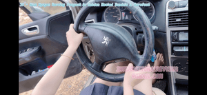 29 - Miss Nguyen Hard Revving in Golden Heeled Sandals &amp; Barefoot