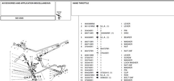 Landini 6505 - Parts Catalog