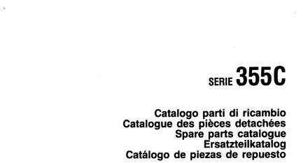 Fiat 355 C Tractor - Parts Catalog