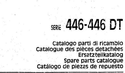 Fiat 446 446DT Tractors - Parts Catalog
