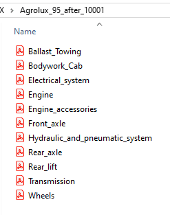 Deutz  Fahr Agrolux 90 after 10001 - Parts Catalog