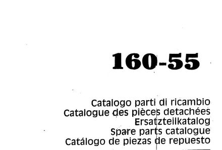 Fiat 160-55 Tractor - Parts Catalog