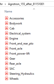 Deutz Fahr Agrotron 155 after 81151001 - Parts Catalog