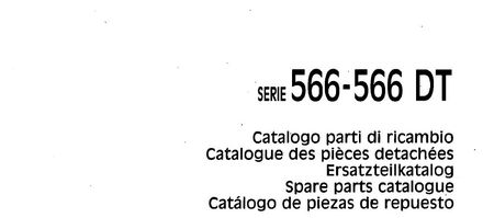 Fiat 566 566 DT Tractor - Parts Catalog