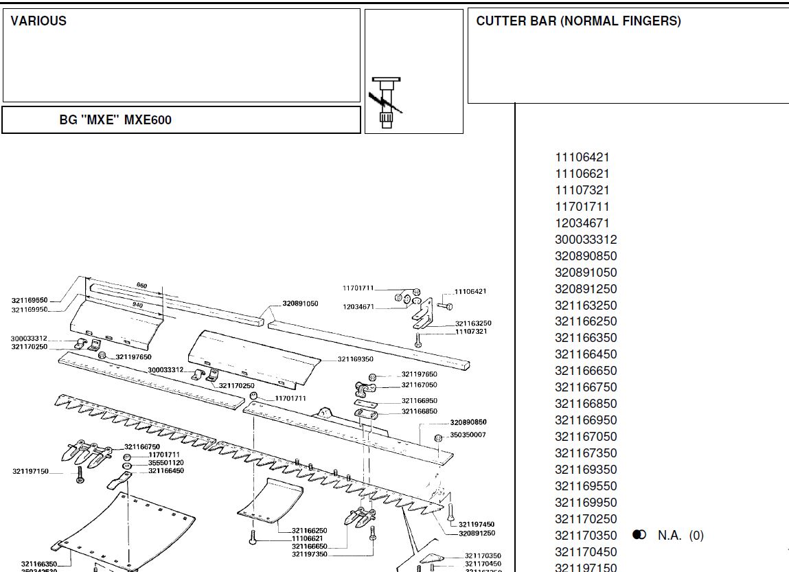 Laverda Headers Parts Catalogs