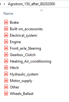 Deutz Fahr Agrotron 150 after 80202000 - Parts Catalog