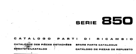 Fiat 850 Tractor - Parts Catalog