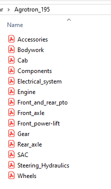 Deutz Fahr Agrotron 195 - Parts Catalog