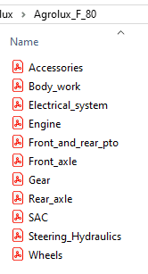 Deutz Fahr Agrolux F 80 - Parts Catalog