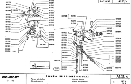 Fiat 880 880 DT Tractors - Parts Catalog