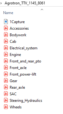 Deutz Fahr Agrotron TTV 1145 after 8061 - Parts Catalog