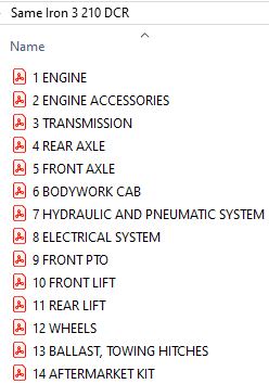 Same Iron³ 210 Tier 3 DCR  ->100010   - Parts Catalog