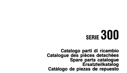 Fiat 300 300J Tractors - Parts Catalog