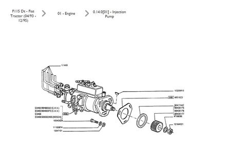 Fiat F 115 DT (1993-1995) - Parts Catalog