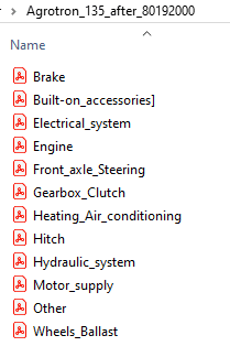 Deutz Fahr Agrotron 135 after 80192000 - Parts Catalog