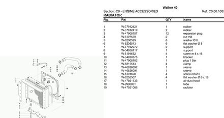 Same Walker 40 Tractor - Parts Catalog