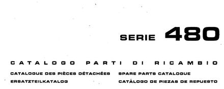 Fiat 480 Tractor - Parts Catalog