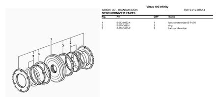 Same Virtus 100 Infinity - Parts Catalog