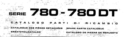 Fiat 780 780 DT Tractors - Parts Catalog