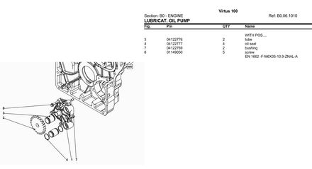 Same Virtus 100 - Parts Catalog