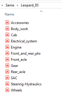 Same Leopard 85 - Parts Catalog