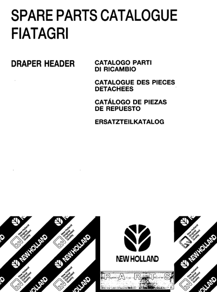 New Holland Header Draper - Parts Catalogs