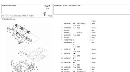 Landini Rex 95 F/GE/GT Techno Tier 2 (2003-2008)  - Parts Catalog