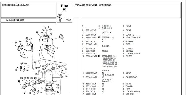 Landini 6865 - Parts Catalog