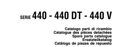 Fiat 440 440DT 440V Tractors - Parts Catalog