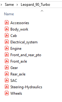 Same Leopard 90 Turbo - Parts Catalog