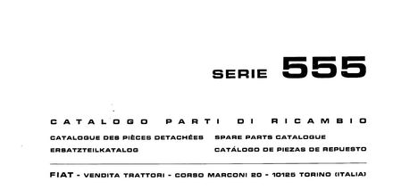 Fiat 555 Tractor - Parts Catalog