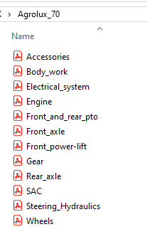 Deutz  Fahr Agrolux 70 - Parts Catalog