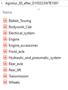Deutz Fahr Agrolux 60 after D10S523WTE1001 - Parts Catalog