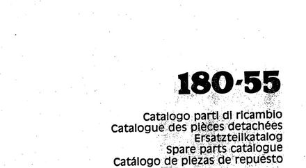 Fiat 180-55 Tractor - Parts Catalog