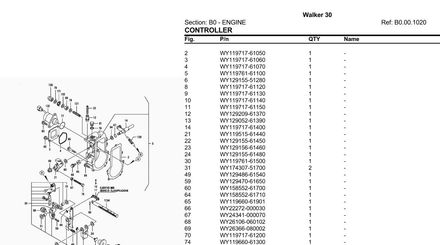 Same Walker 30 Tractor - Parts Catalog