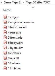 Same Tiger 3   50 after 70001 - Parts Catalog