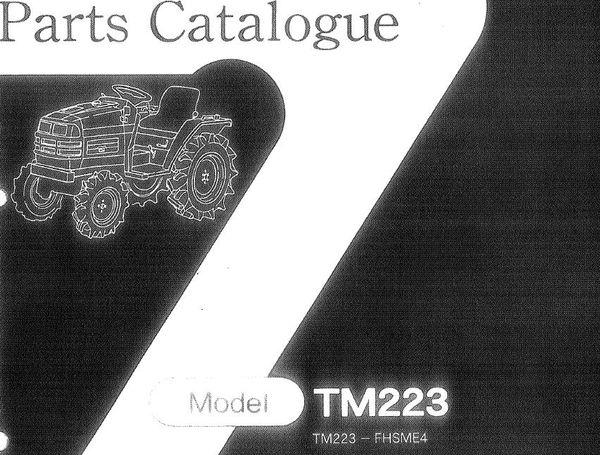 Iseki TM223 - Parts Catalog