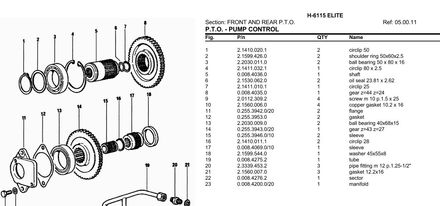 Hurlimann H-6115 Elite  - Parts Catalog