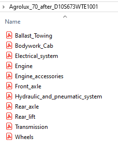 Deutz Fahr Agrolux 70 after D10S673WTE1001 - Parts Catalog