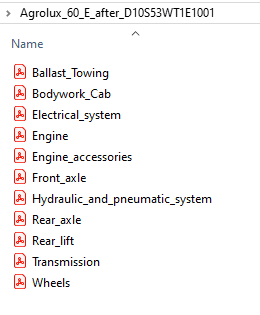 Deutz Fahr Agrolux 60 E after D10S523WTE1001 - Parts Catalog